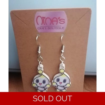 Sonic The Hedgehog - Chao - Happy Earrings Set